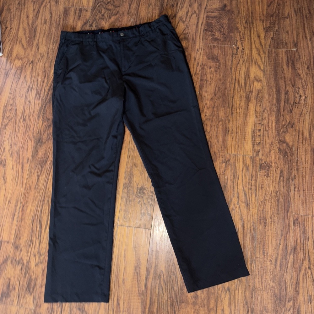 SHORT‎ PAR 4 Golf Pants Mens 38x32 Stretch Black Active Straight Pockets
